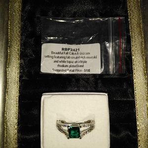Ring bomb RBP2419 rich emerald sz8